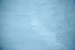 cracked blue stucco