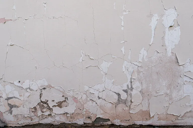 water-damaged stucco