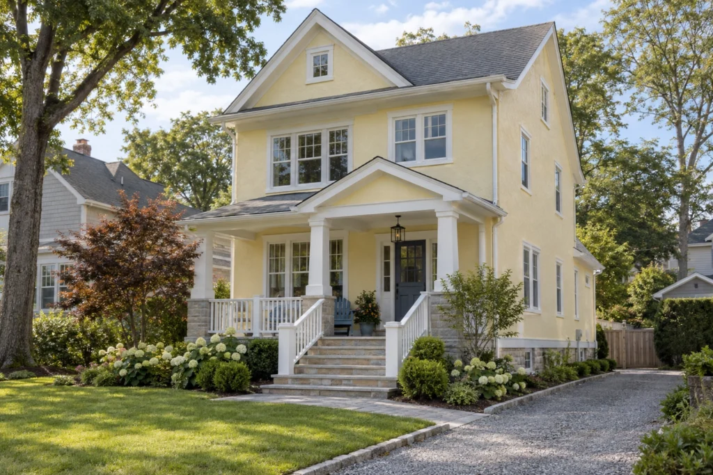 08 light yellow stucco dusty blue
