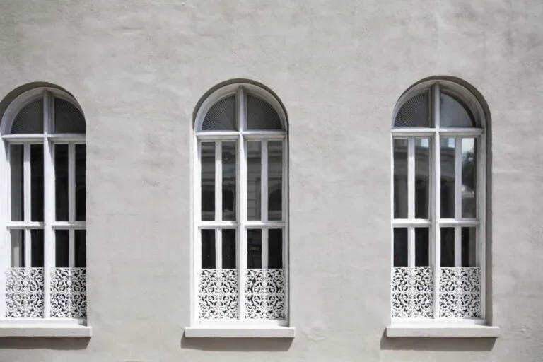 image of a wall with grey stucco