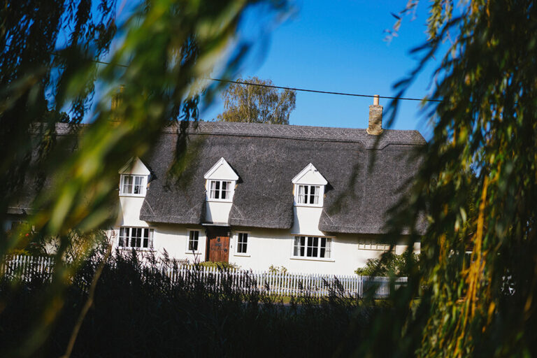 image of house with white stucco