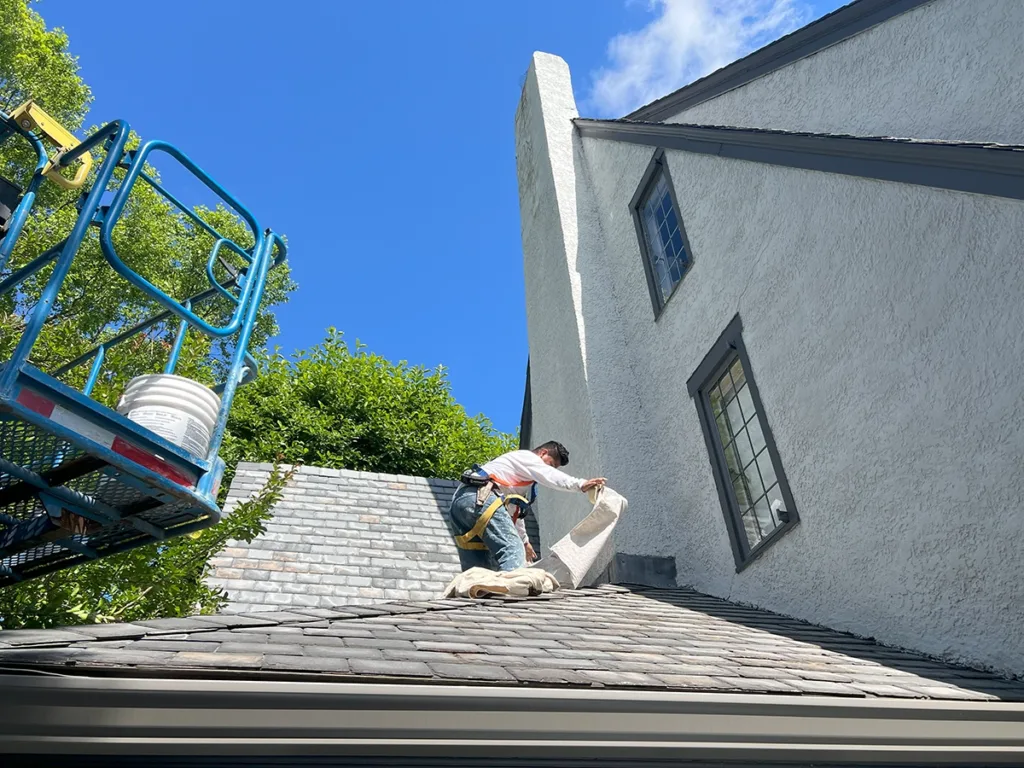 Stucco Repair Near Roofline — Ridgewood, NJ zd stucco repair ridgewood nj roofline