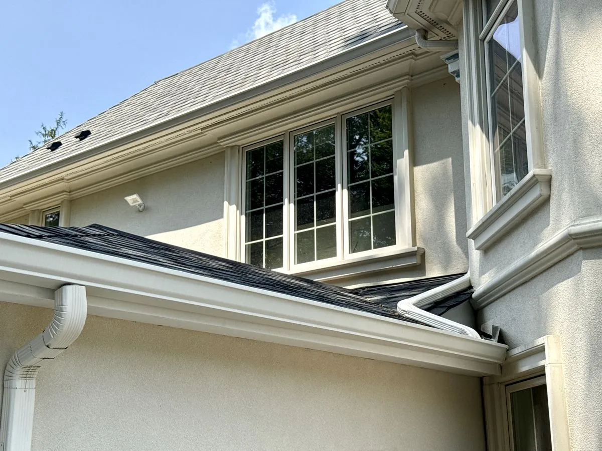 Demarest NJ 5 Stucco restoration work with proper flashing installed for drainage