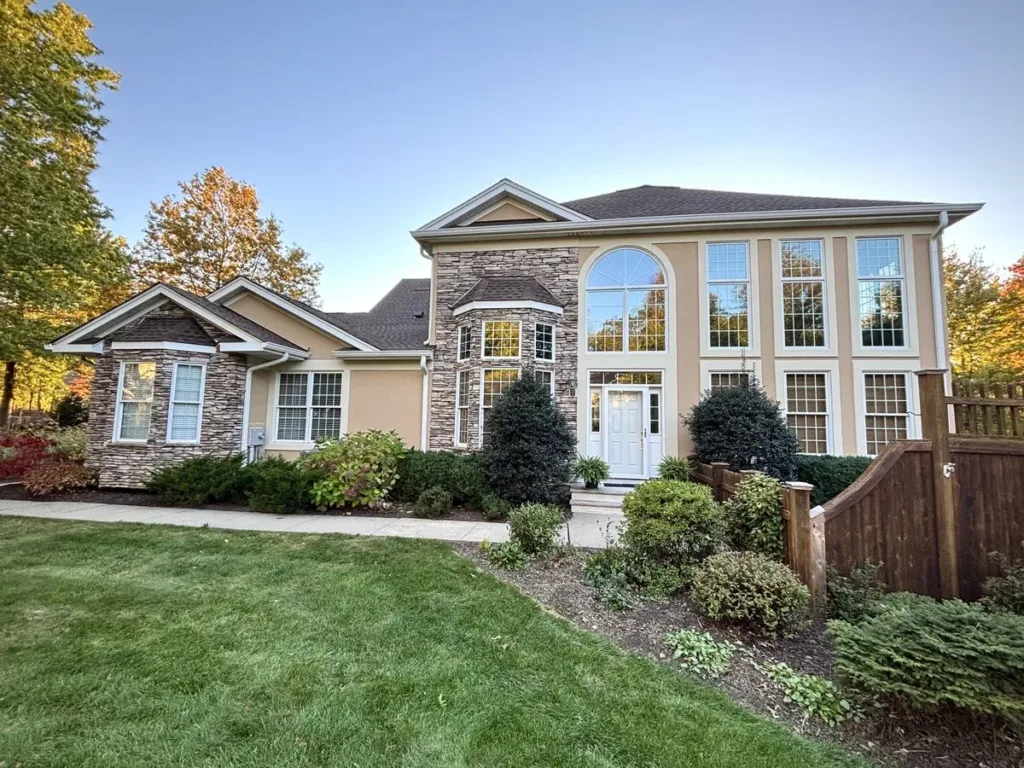 Stucco and Stone Exterior: 15 Ideas for Modern and Traditional Homes 10 Outdated window shutters being removed from the Chester home