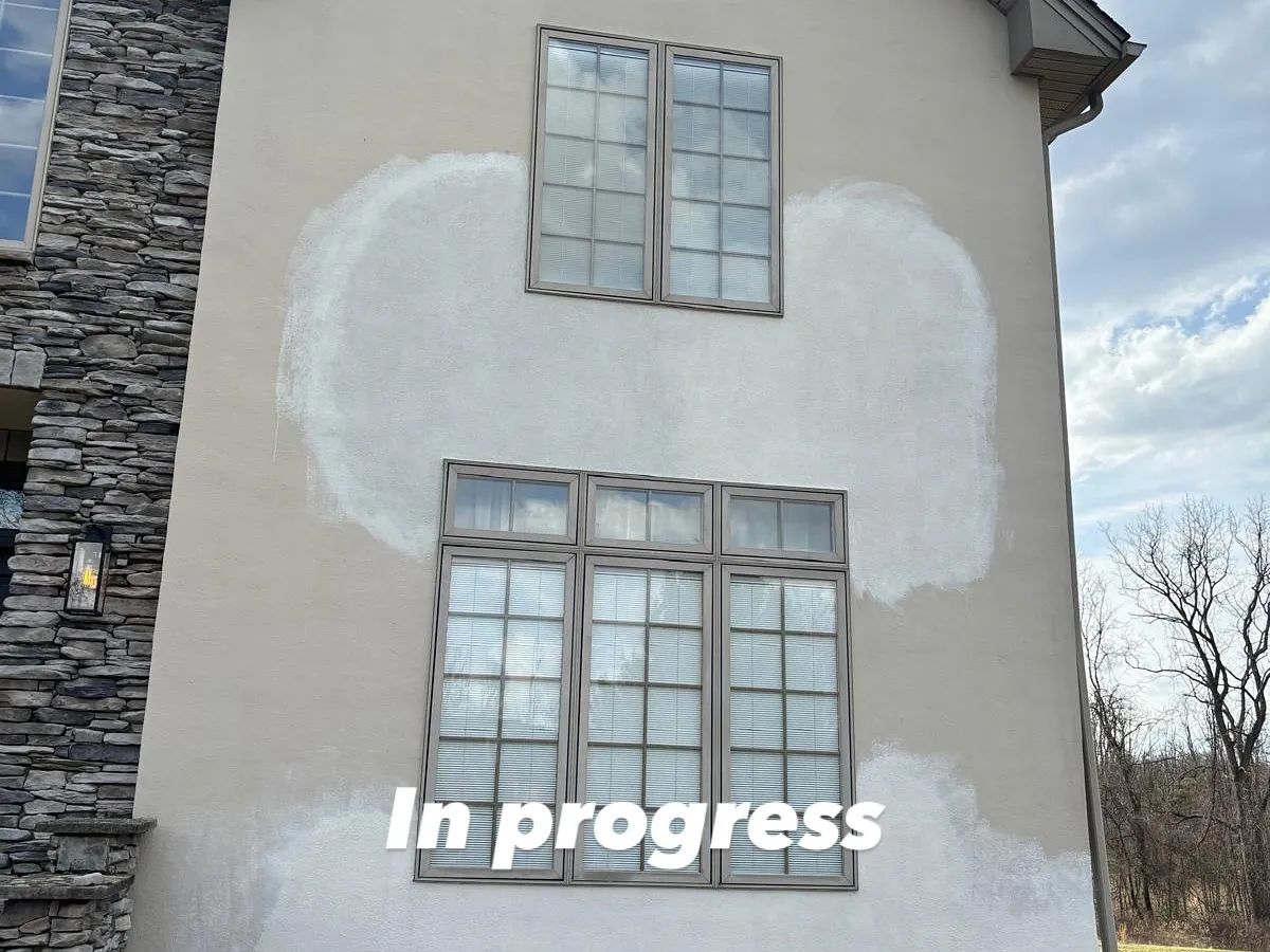 Bethlehem PA 5 Stucco being removed and repaired properly (no quick patches)