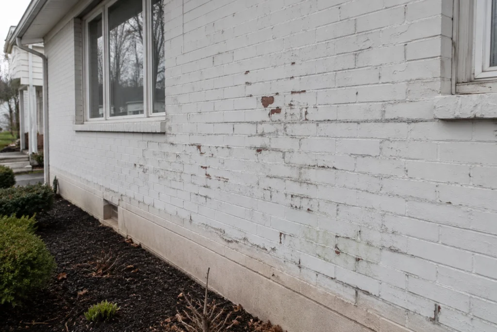Can You Stucco Over Brick? A New Jersey Homeowner’s Guide 4 painted damaged brick before stucco
