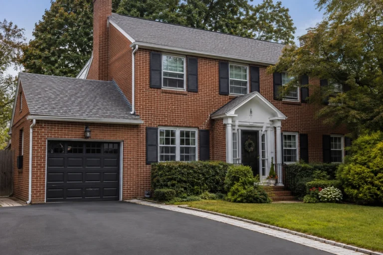 stucco over brick new jersey house