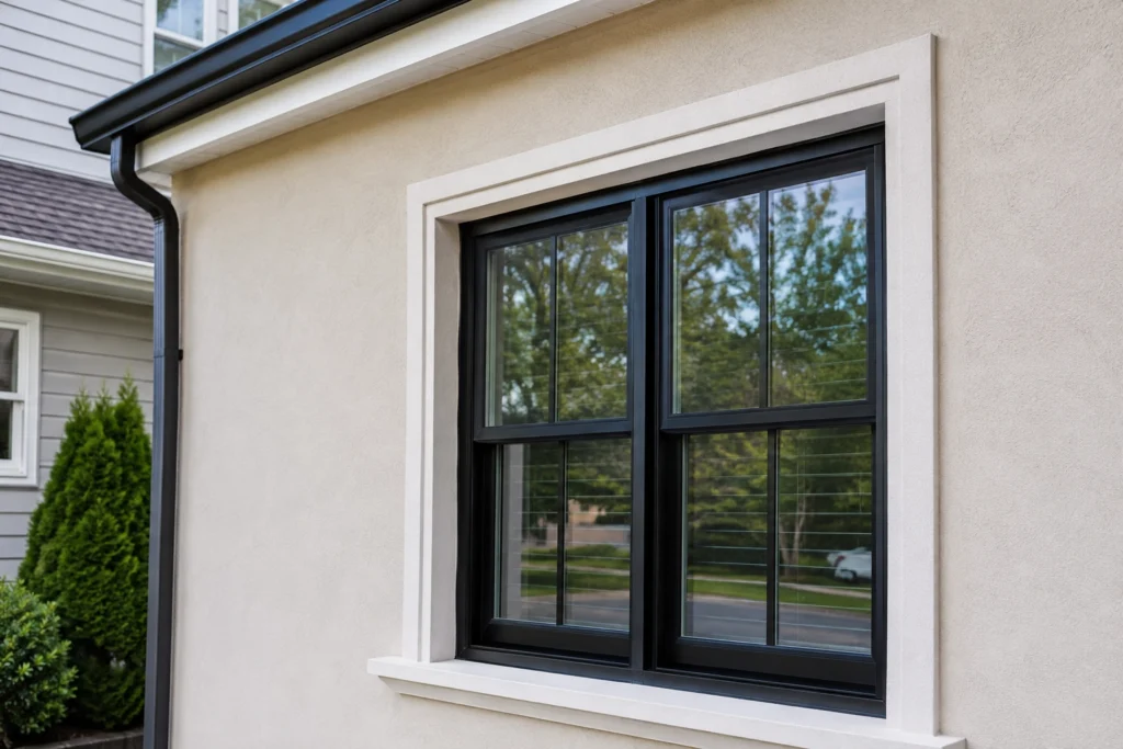 Can You Stucco Over Brick? A New Jersey Homeowner’s Guide 6 stucco window detail after brick conversion