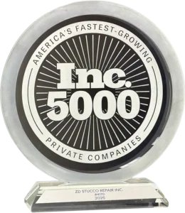 ZD Stucco Repair Inc. 5000 award #4170 in 2025