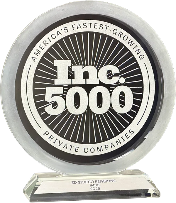 Homepage 9 ZD Stucco Repair Inc. 5000 award #4170 in 2025